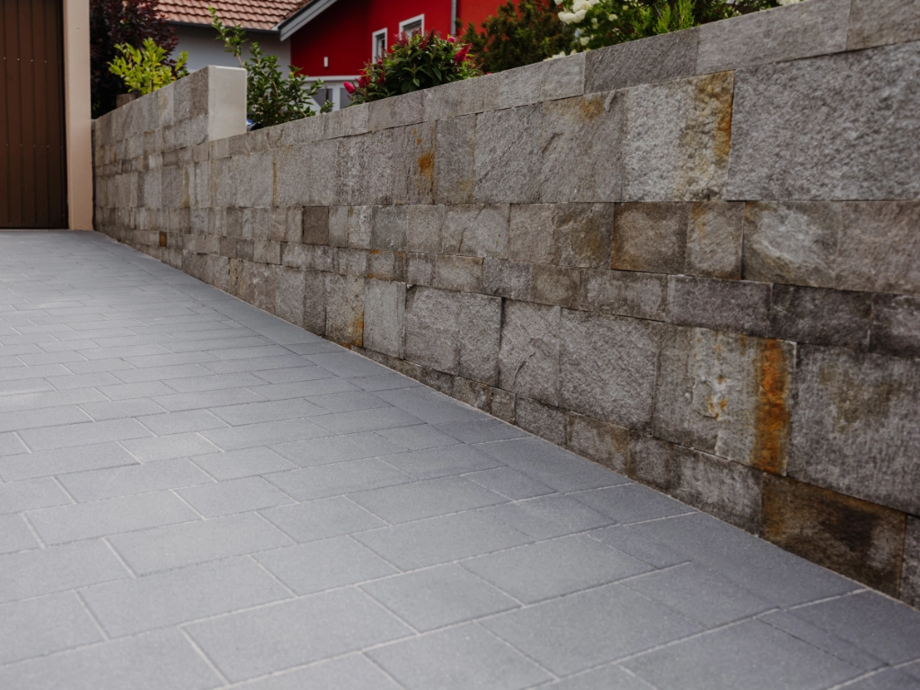 Velum Walls Flex Gneis Schichtmauerwerk graubraun