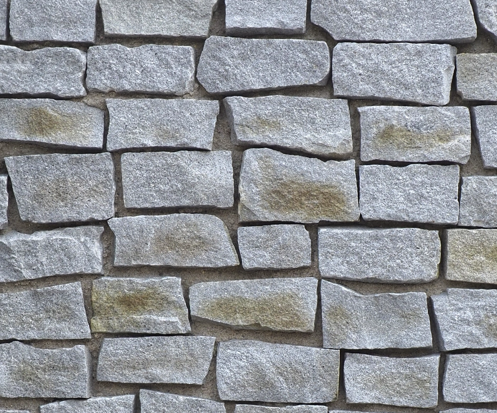 S30-22 Granit-Mauerwerk grau